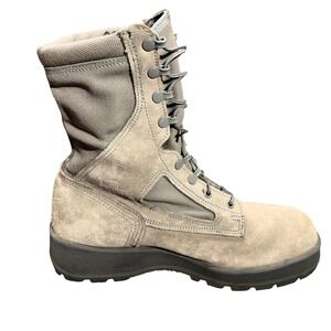 Wellco Air Force TW Sage Green Suede Combat Boots Mens 10 W Vibram Safe-to-Fly